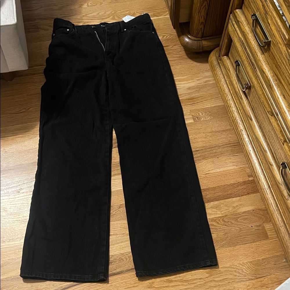 Stradivarius Men's Relaxed Black Jeans